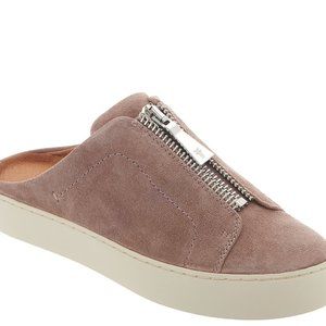 Frye Leather Zip Mules Lena Dusty Rose NWOT